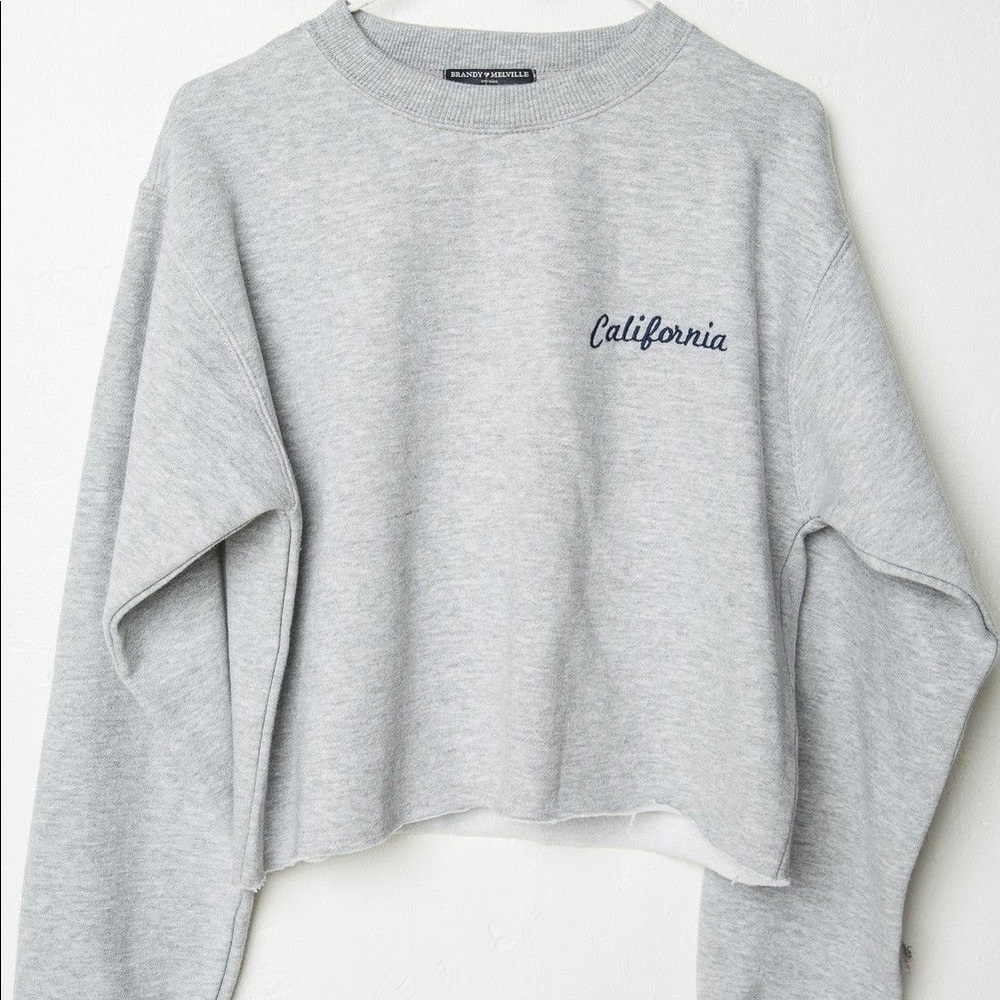 Brandy Melville Cropped Crewneck
